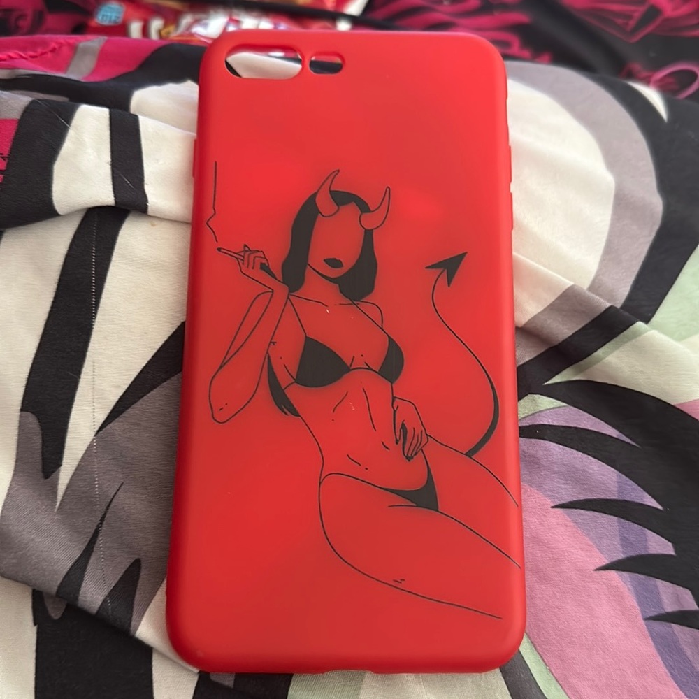 Red devil iPhone case